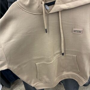Essentials Tan Lightweight Hoodie